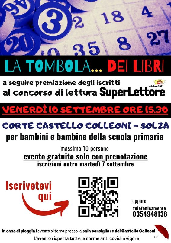 Tombola per bambini alla libreria Birbantana di Lecco - Lecco4Children